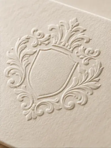 Embossing packaging finish