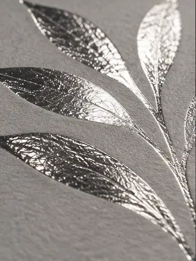 Silver Foil packaging finish